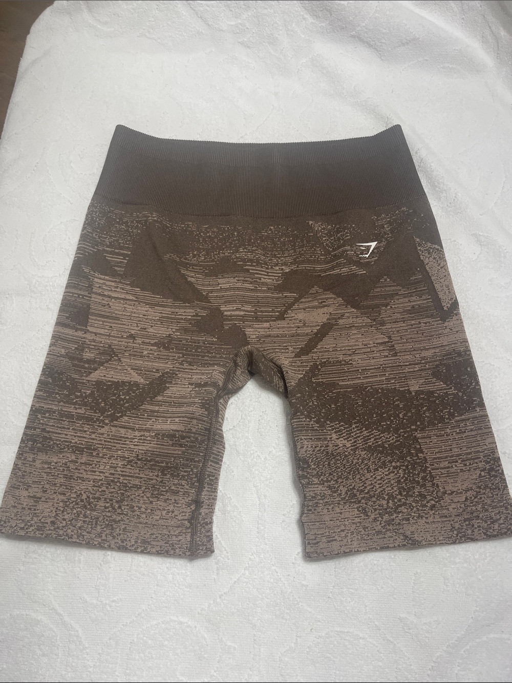 Gymshark Taupe Seamless Shorts - Sz L